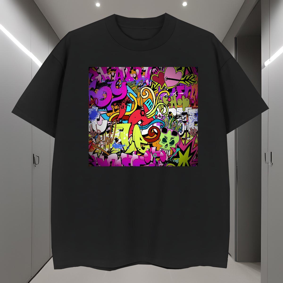 T Shirts Men 100% Cotton 230g icon Home Outdoor Crew Neck DIY Anime Men Tops Tees Designer Fashion Brand Clothes