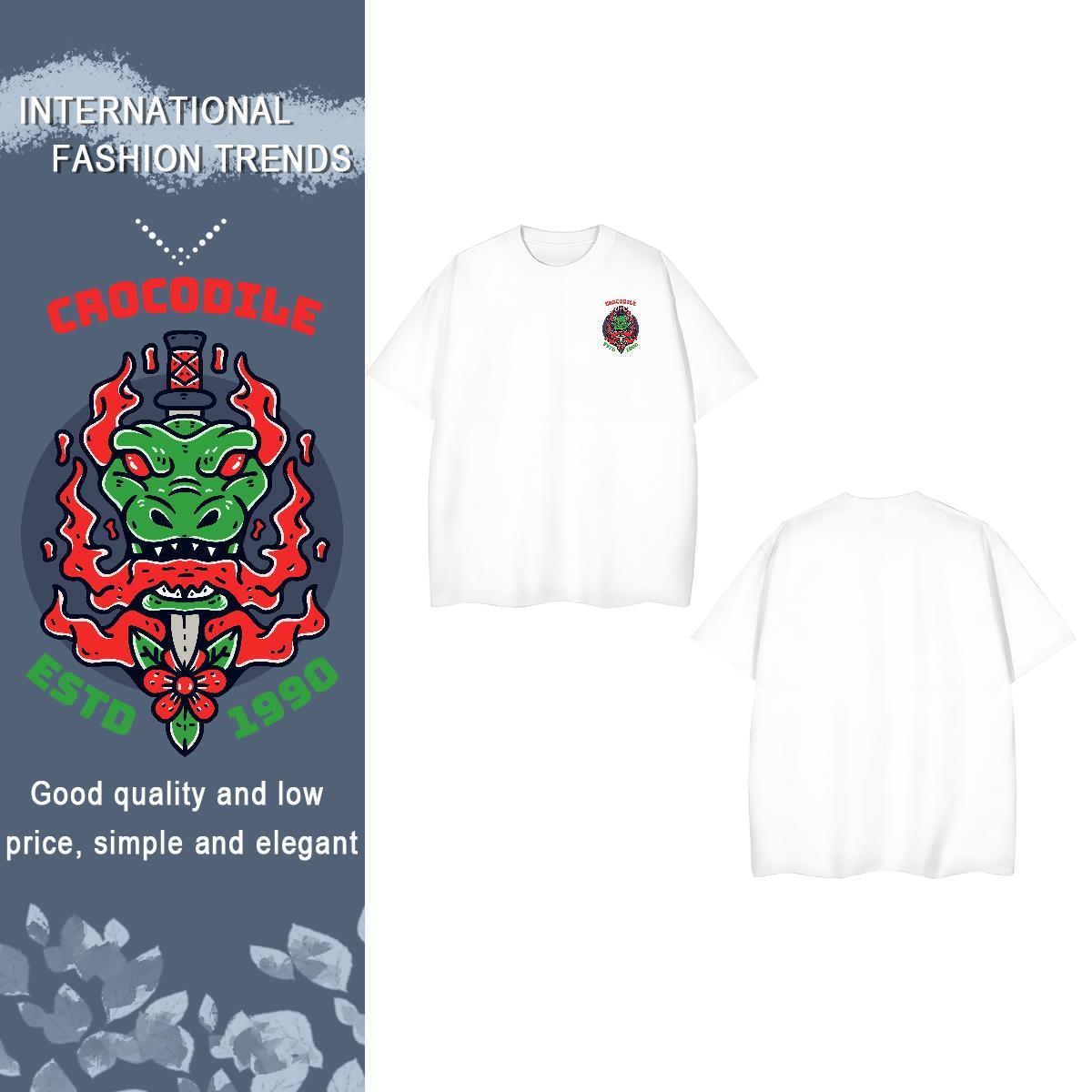 T Shirts Men 230g Pure Cotton Daily Wear Breathable Crew Neck White Plus Size Men Tshirts 2024 DIY Comfortable Tops Shirt