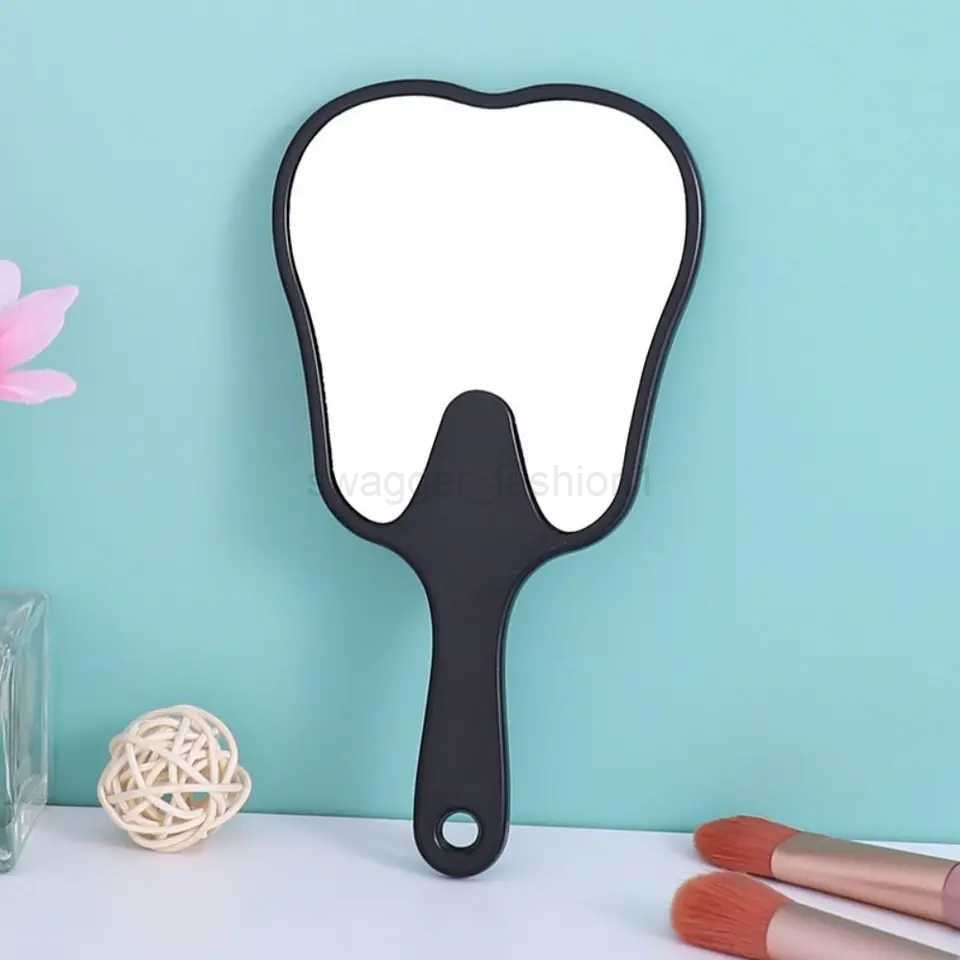 Dental Mirror Plastic Handle Mirror High-definition Cosmetic Mirror Portable Small Mirror Can Be Hung Hand-held Mirror for WomenXJ240813