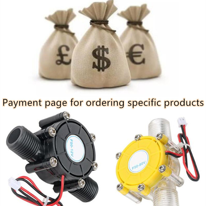 Payment Page for Ordering Specific Products Hydro Generator