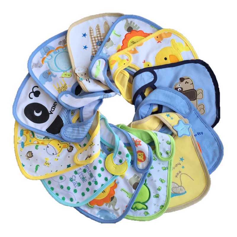 Bibs Burp Cloths 6pcs/Mixed Sales Cotton Baby Waterproof Infant Bibs(Send By Boys or Girls) Ftrk0010L4812