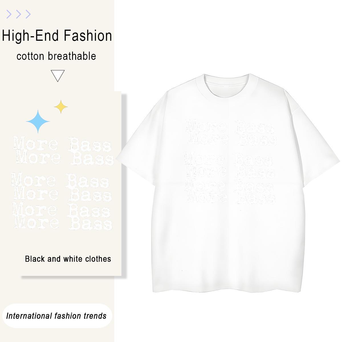Classic Couples T Shirts Casual Daily Wear 230g 100% Cotton Plus Size Cartoon Breathable Soft letter T-Shirts for Men Free Shipping Clothings