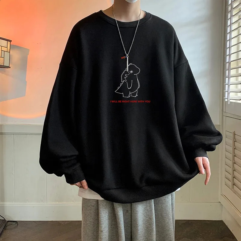 High Quality Autumn and Winter Casual Fashion Printing Trend Mens Long Sleeves 240812