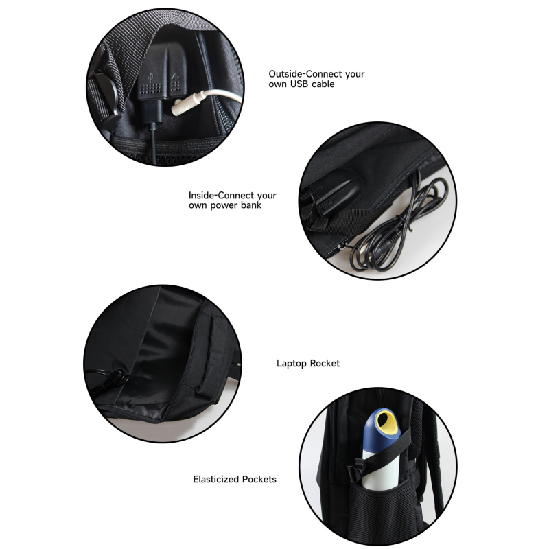 Casual Travel Laptop Backpack with USB Charging Port Lightweight for Men and Women Large Capacity Multi-compartment Business Schoolbags Bookbag Teen B