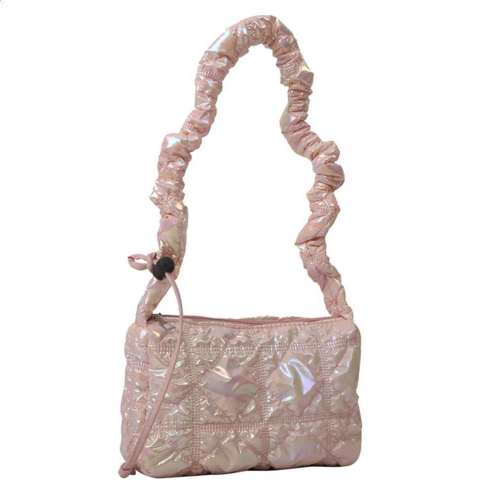Womens Paddle Shoulder Bag Fashion Fluffy Handbag Versatile Quilted Crossbody Girls Wallet 240813