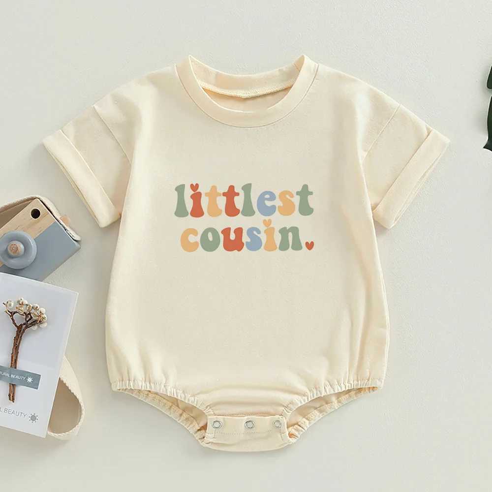 Retro Cousin Theater Childrens Extra Large T-shirt jumpsuit Size Cousin Baby Bubble jumpsuit Cute Baby Set W240812