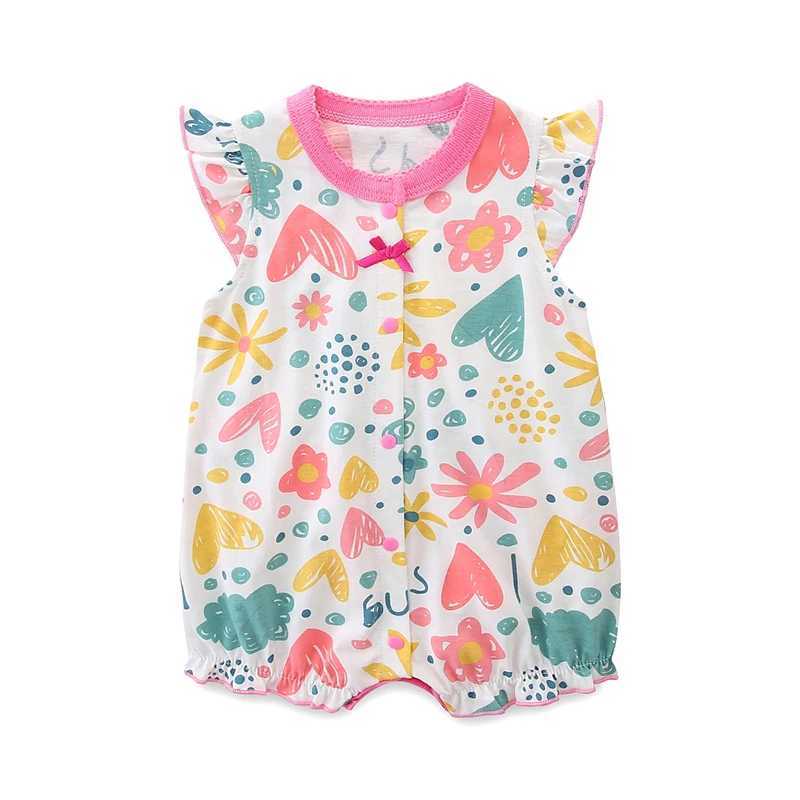 Baby clothing summer thin sleeveless jumpsuit pure cotton baby clothing super cute crawling clothing summer clothing W240812