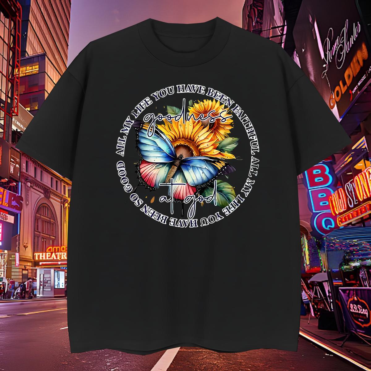 Loose Man T Shirts Butterfly Short Sleeve Soft Sport Skull 230g Cotton Men Tees New Clothes