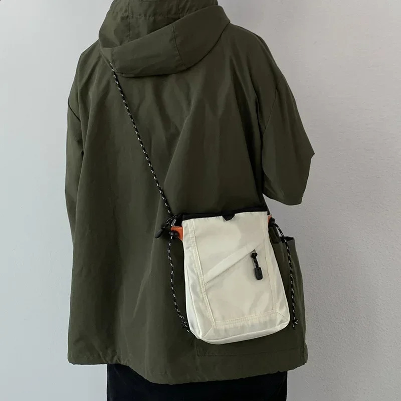 Mini Waterproof Messenger Bag Square Mobile Phone Casual Unisex Travel Handbag Shoulder Bags 240812