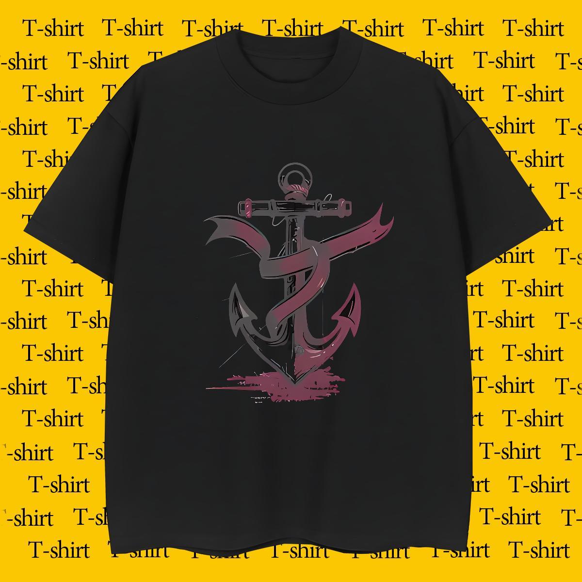 Wholesale letter T Shirts Men Casual Beach Men Tees 230g 100% Cotton 2024 New Breathable Short Sleeve Plus Size Custom Tops Shirt