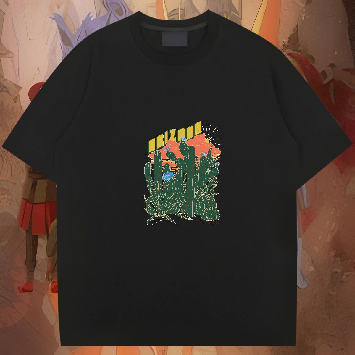 Free Shipping Men Clothes T-Shirt Casual Daily Wear 230g 100% Cotton Custom Anime Breathable beach Men T Shirts 2024 Designer Tops