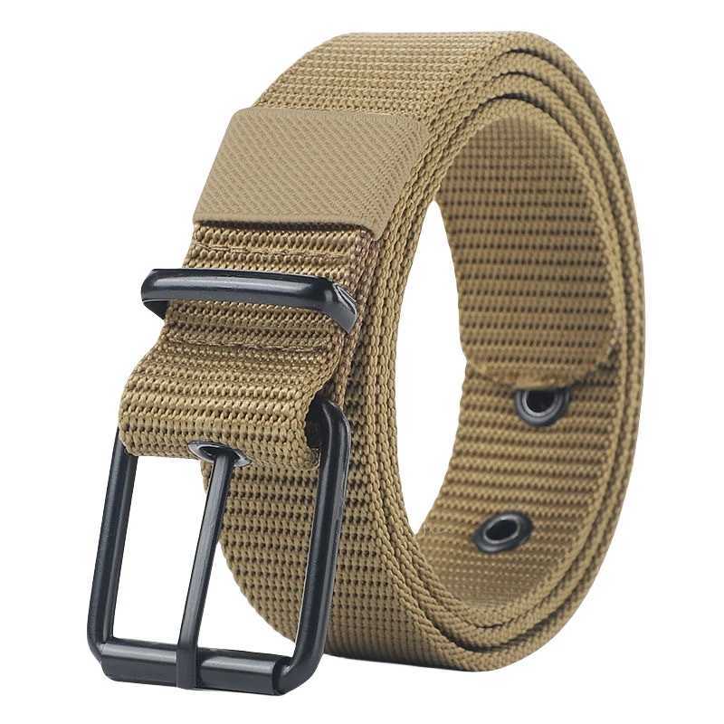Mens and womens perforated canvas straps jeans cloth pants buckle straps youth entertainment and sports straps W240807