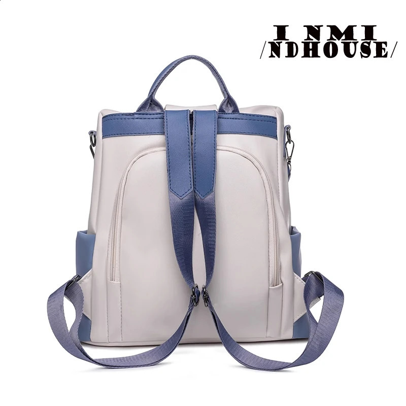 Fashion womens backpack Oxford waterproof school bag teenage girls multifunctional shoulder travel Rucksack 240813