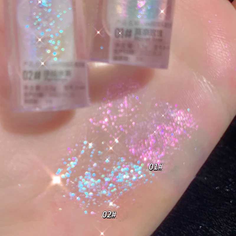 Shake high gloss liquid shiny liquid eye shadow fast drying lasting facial and body gloss liquid W240812