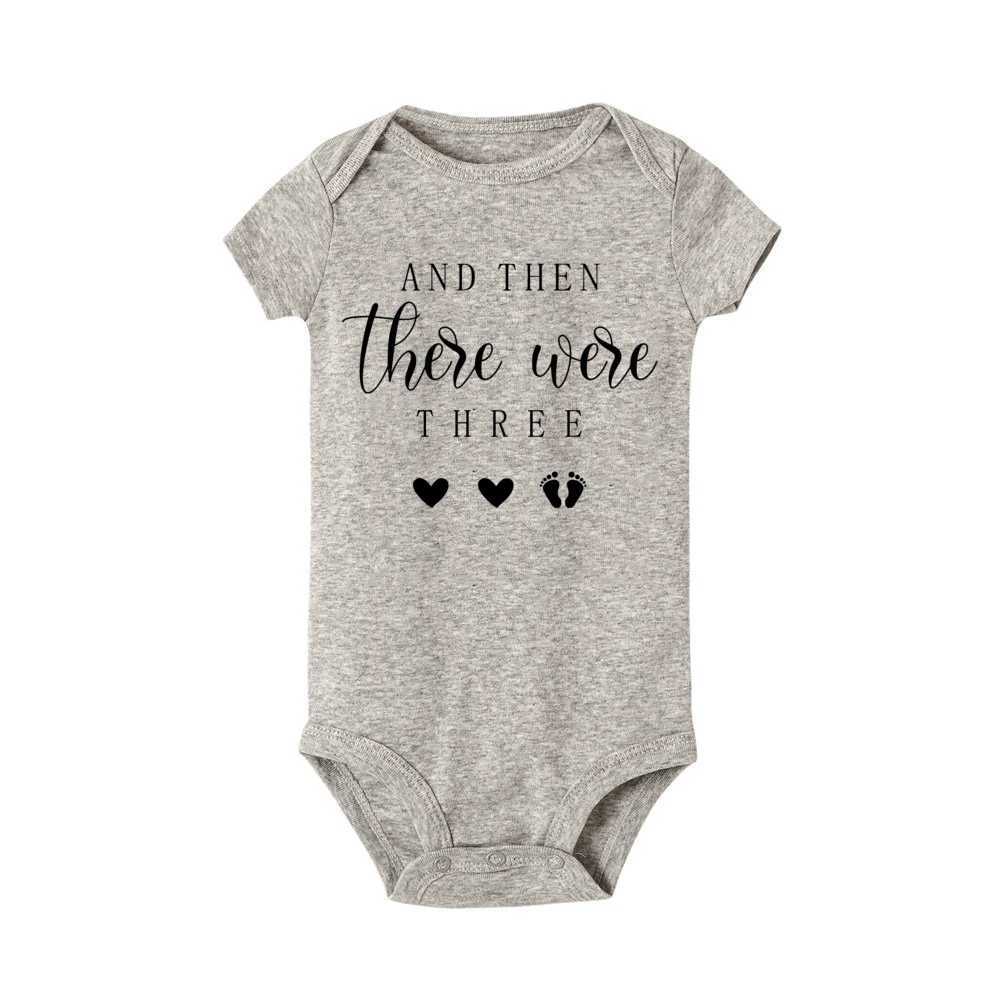 Pregnancy announced baby bodysuits followed by five baby jumpsuits. Newborn shower gift. Baby jumpsuits are coming soon W240812