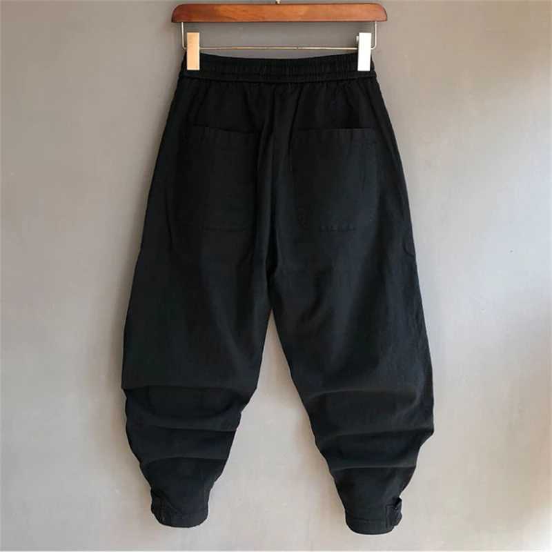 Spring Summer Cotton Linen Pants for Men Casual Harem Pants Loose Trousers Outdoor Jogging Pant Trousers ManXJ240813