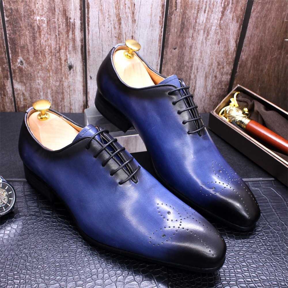 CMM Mens Leather Shoes Hand Polished Genuine Leather Pointed Business Casual Shoes Mens Shoes