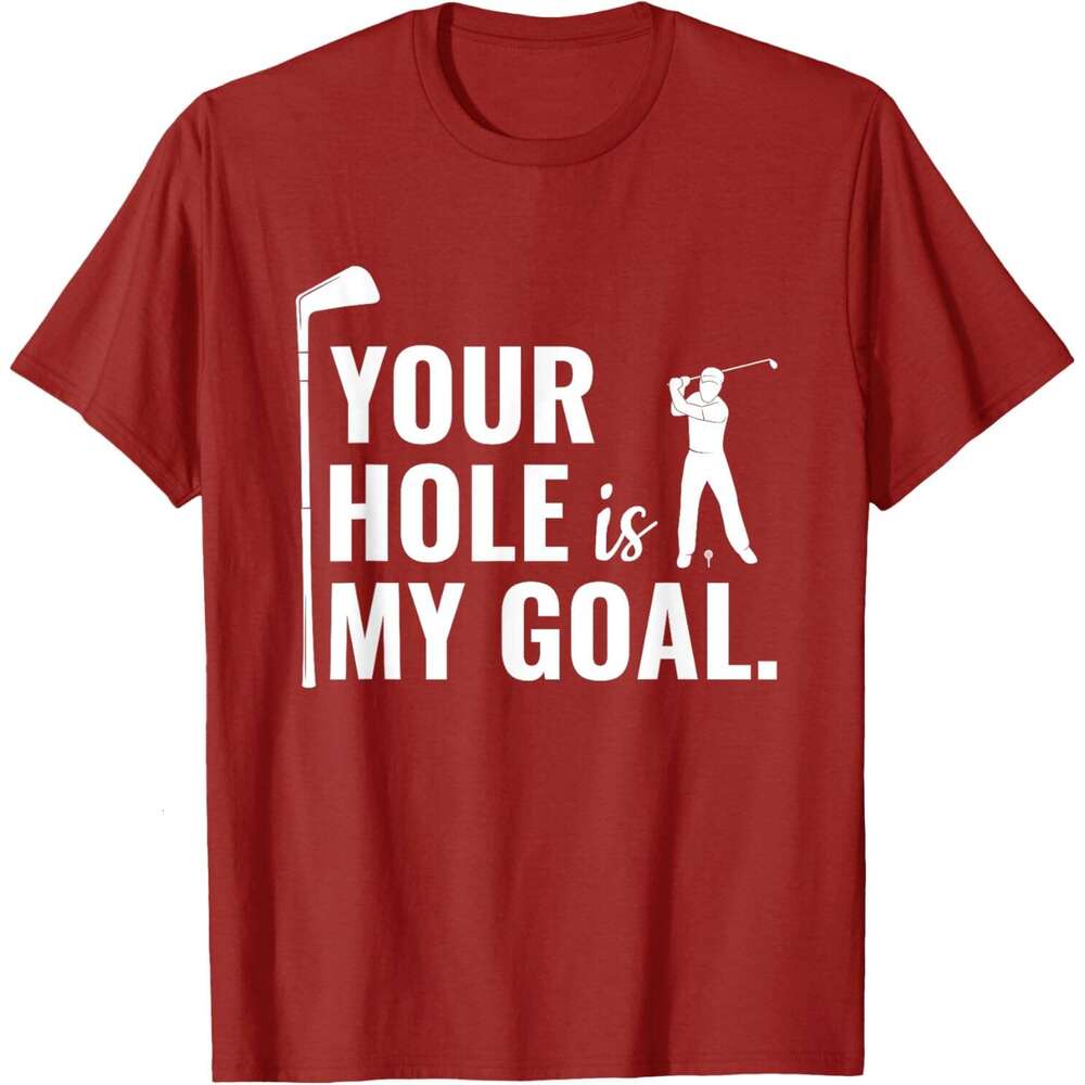 2025S Fashion Designer T Shirt For Mens Your Hole Is My Goal Funny Golf Sport Gift T Shirt Shirts Tshirt Graphic Tee Casual Tops Clothes Short Sleeve
