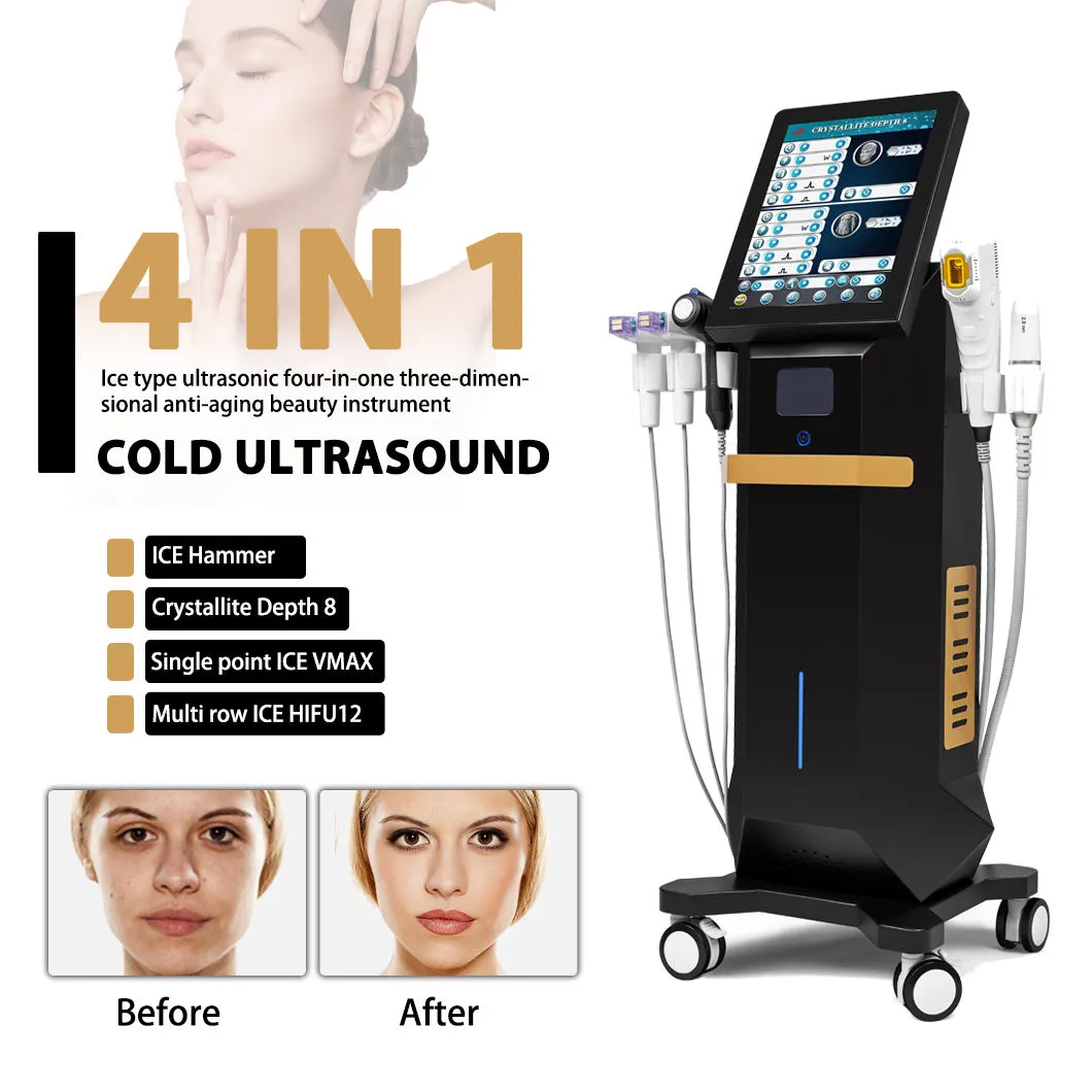 Hifu 12d Vmax Microneedle Rf Crystallite Depth 8 Ice Hammer Fractional Rf Microneedling Machine Face Lifting Micro needle RF Machine HIFU Morpheus 8