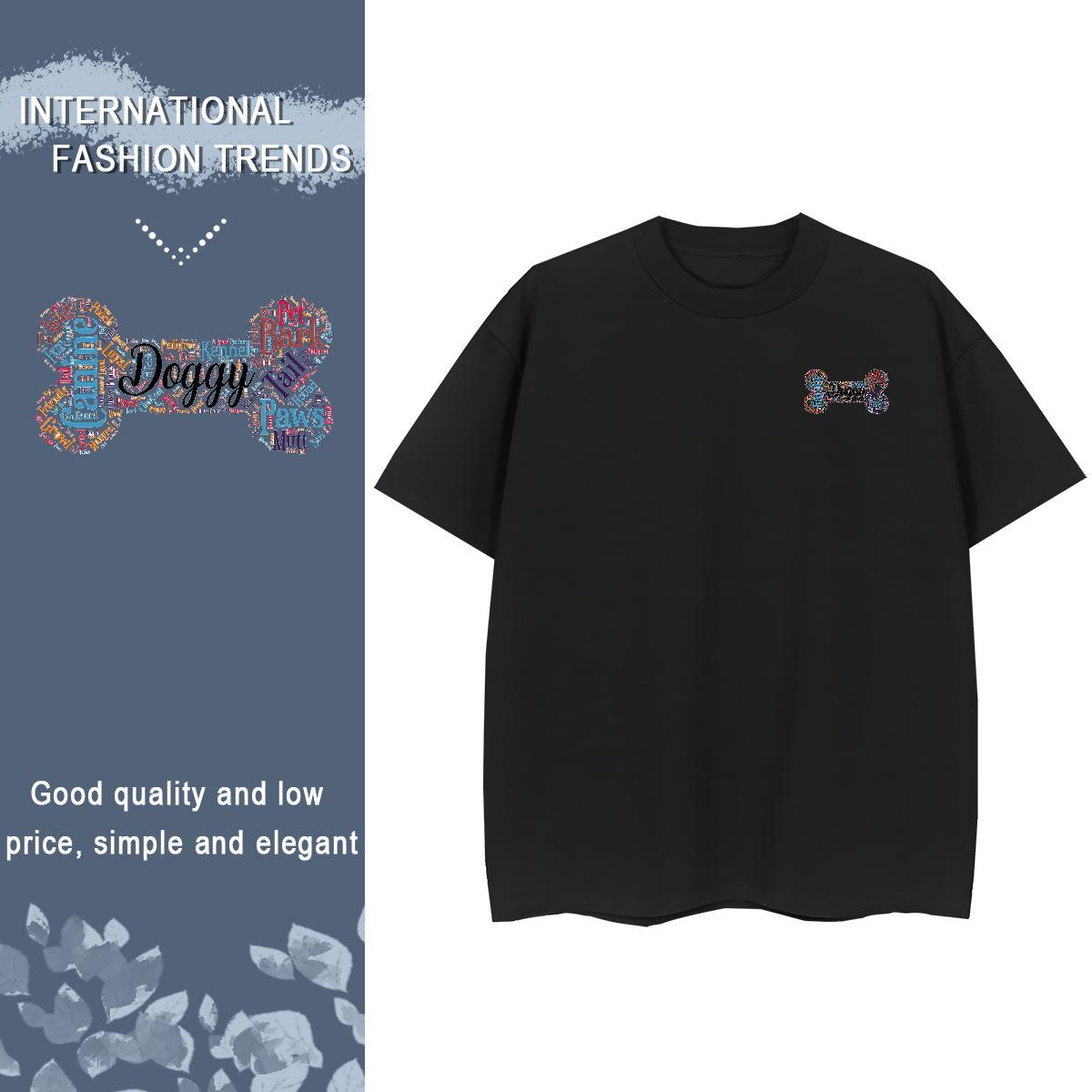 Mens T Shirts 230g Pure Cotton Hip Hop Breathable Soft DIY Anime Tshirts Brand Free Shipping Tops