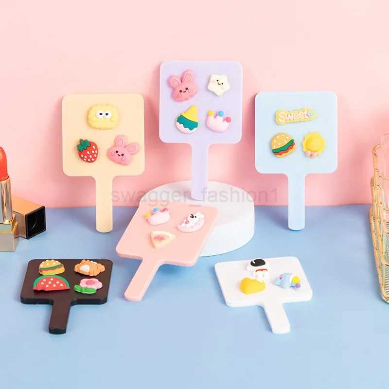 Extension Handheld Makeup Mirror Square Makeup Vanity Mirror with Handle Hand Mirror SPA Salon Compact MirrorsXJ240813