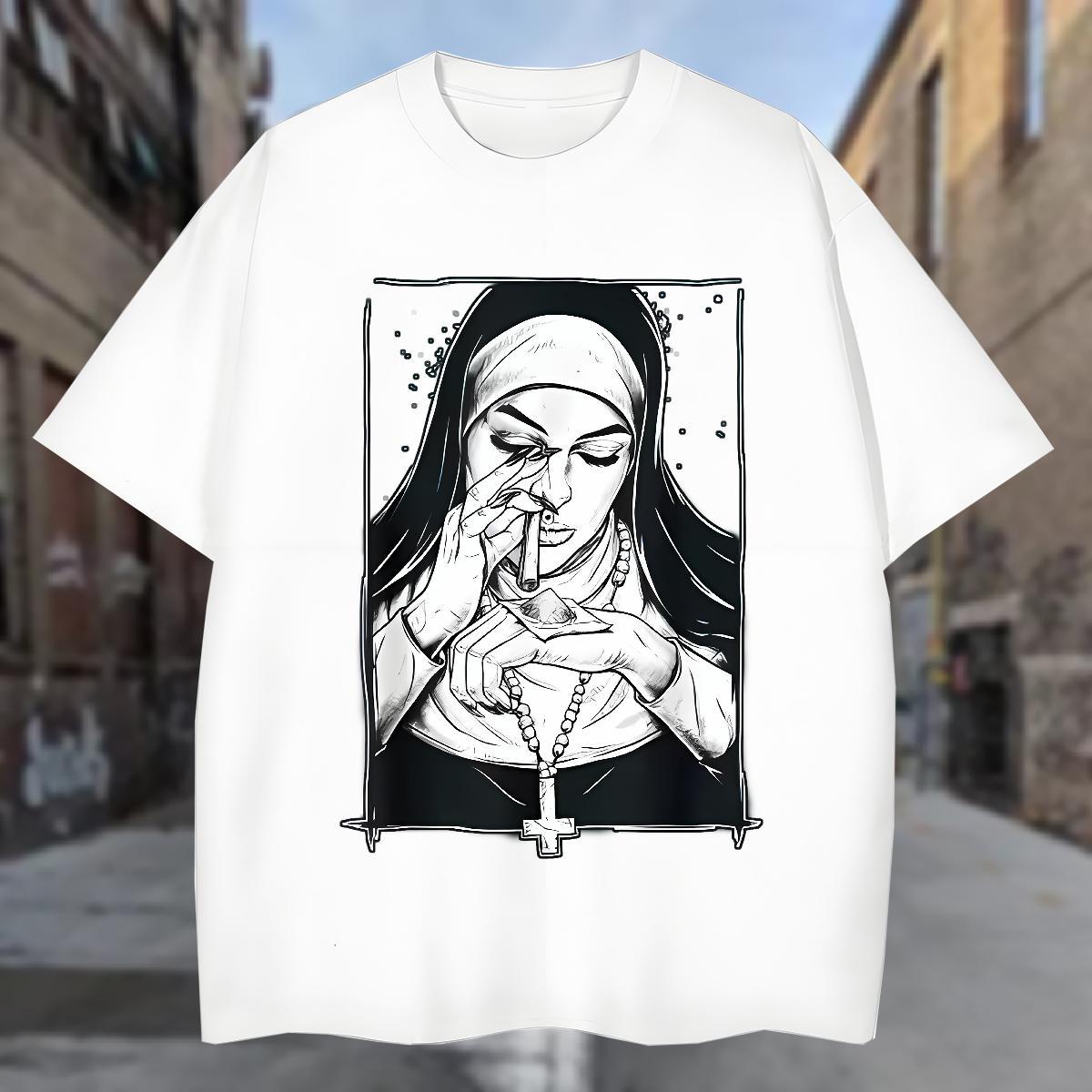 Man T Shirts 100% Cotton 230g women Summer Casual Crew Neck Custom Cartoon Men Clothes T-Shirt 2024 New Cool Design Top Tees