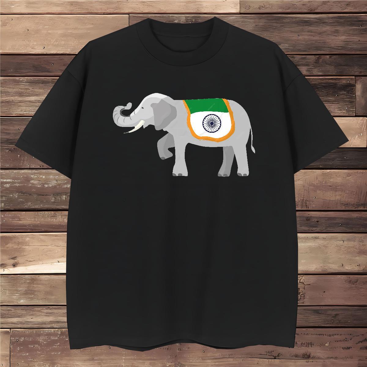 T Shirt For Man 100% Cotton 230g elephant Street Casual O-Neck Short Sleeve Custom Print Plus Size Tshirts DIY TOP Quality Tee Shirt