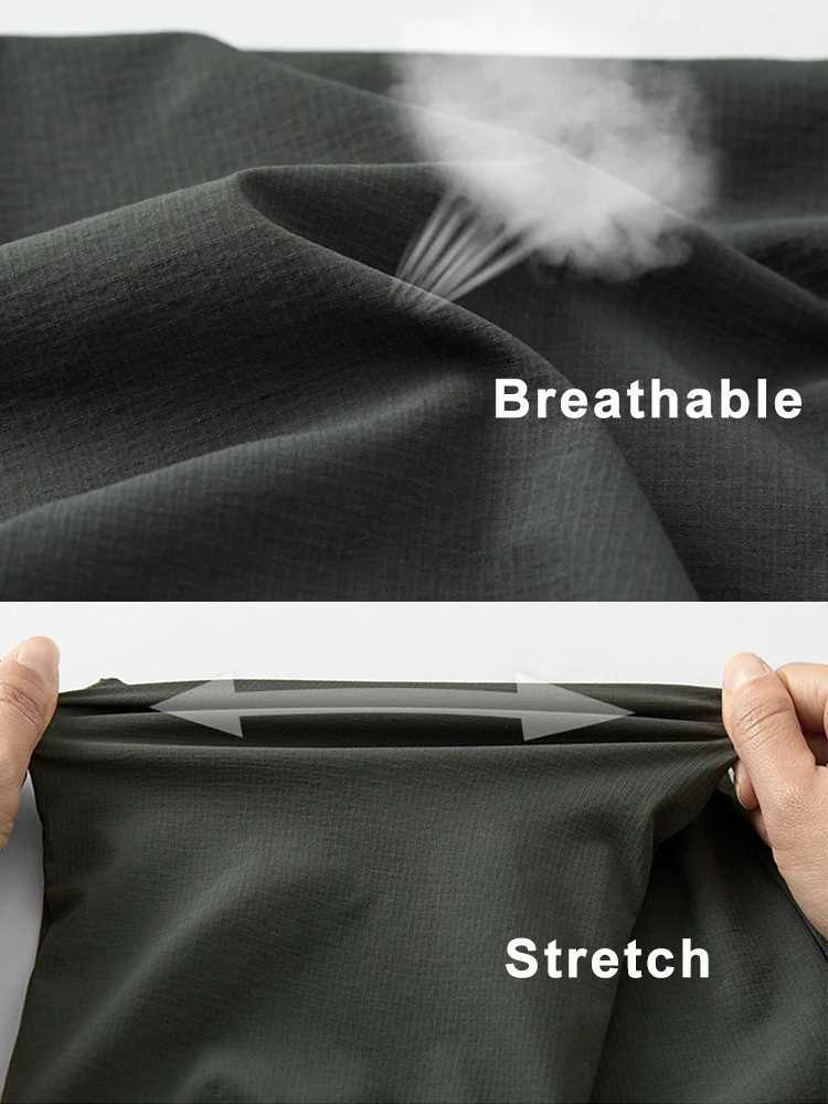 Summer Quick Dry Men Joggers Sweatpants Breathable Stretch Ankle-Length Sport Casual Cargo Pants Male Loose Track TrousersXJ240813