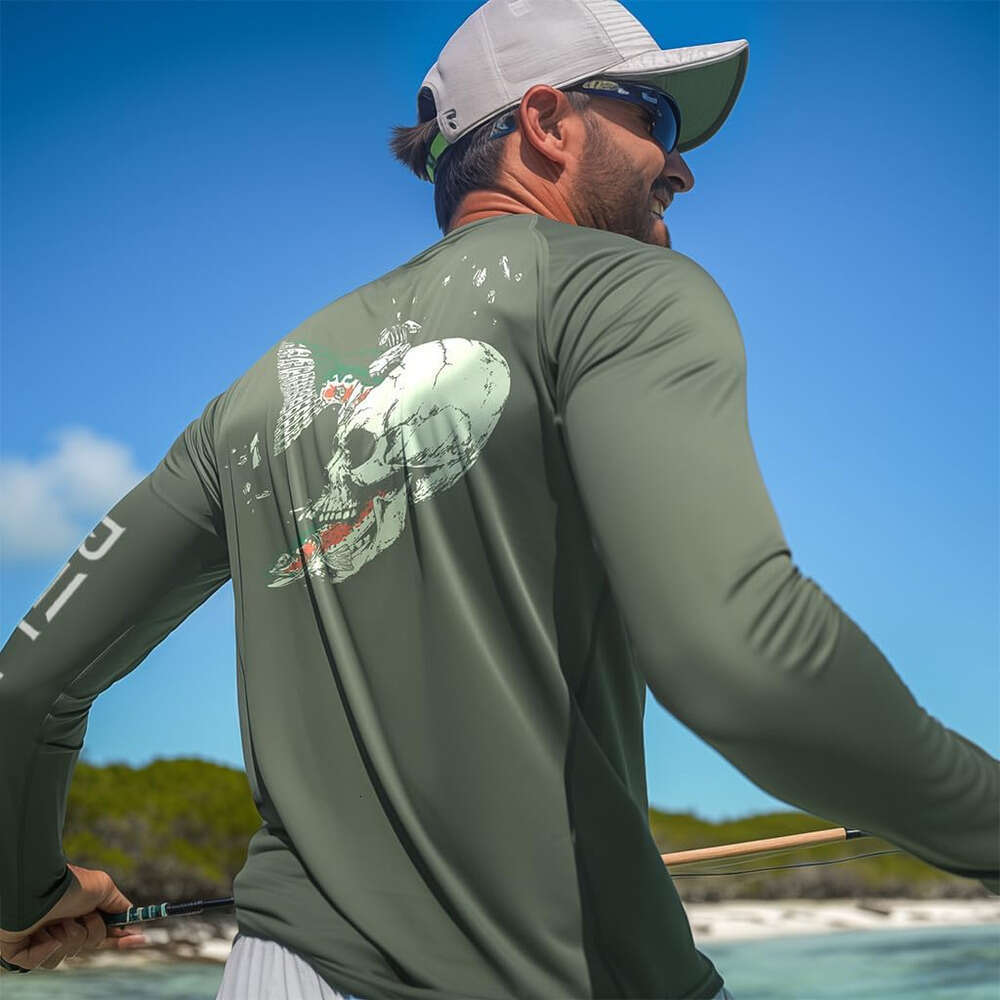 Long Sleeve Shirts For Men Sweatshirt Fishing Sleevet Shirt Sun Protection Graphic Tee Streetwear Casual Tops Clothes sweatshirts