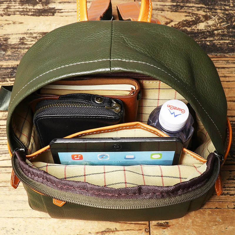 Home Cowboy Mens Green Backpack Youth Retro Womens Small Storage Gift 240813