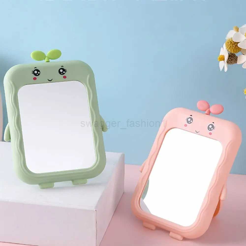 Desktop Makeup Mirror Portable Princess MirrorTable Desk Wall Hanging Dual-Purpose Square MirrorXJ240813