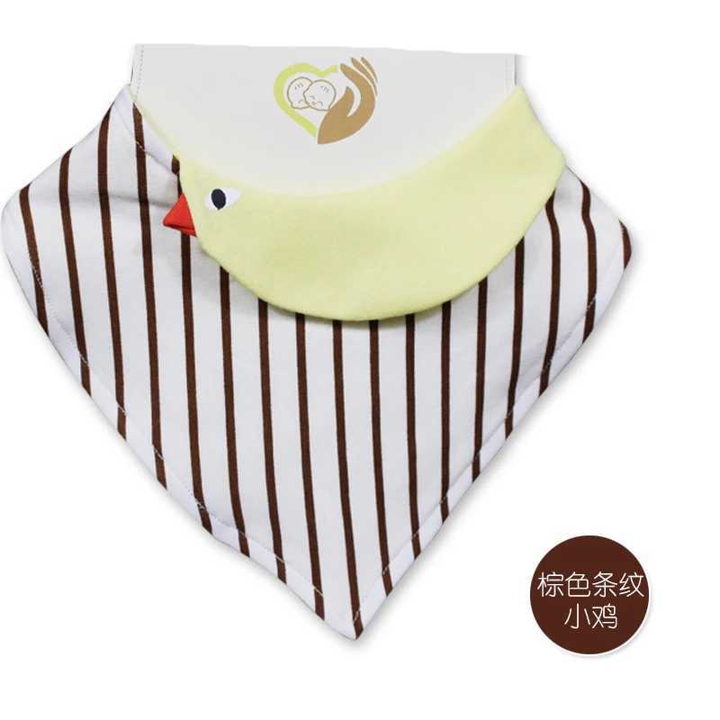 Bibs Burp Cloths Baby Bibs High Quality Cartoon Character Animal Print Baby Bandana Bibs Double Layers Cotton Towel Infant ScarfL4812