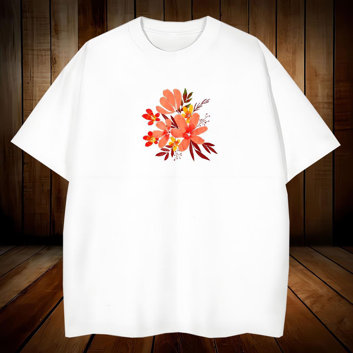 Mens T Shirts 230g Cotton icon Street Casual Breathable Crew Neck Cartoon Printing L-4XL Men Tees DIY Customized Designer Tee Shirt