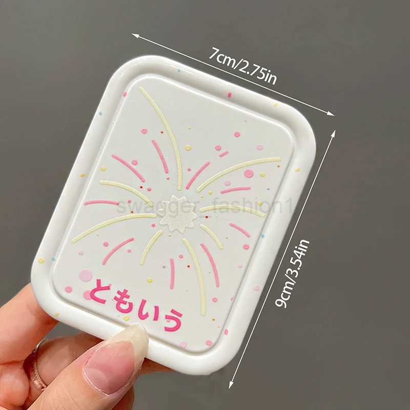 Fireworks Portable Folding Makeup Mirror Portable Pocket Mirror Women Rectangle Cosmetic Make Up Mirror For Tools VanityXJ240813