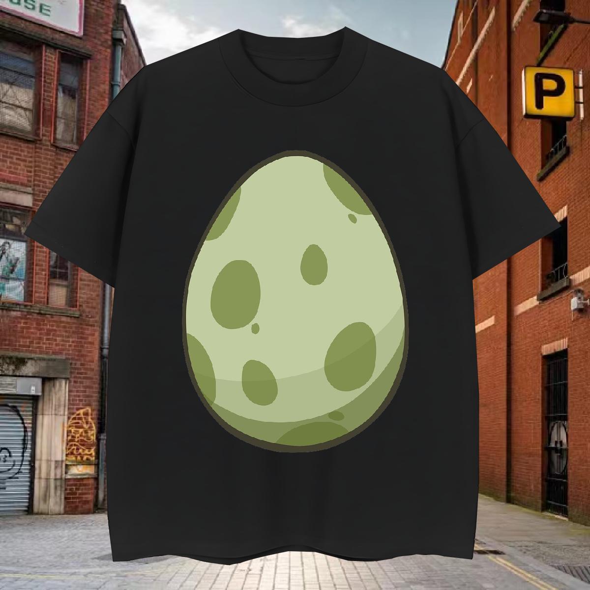 Unisex Men T Shirts dinosaur egg Short Sleeve O-Neck Casual Cartoon Printing L-4XL 230g Pure Cotton Tshirt for Man Woman New Arrival Polos