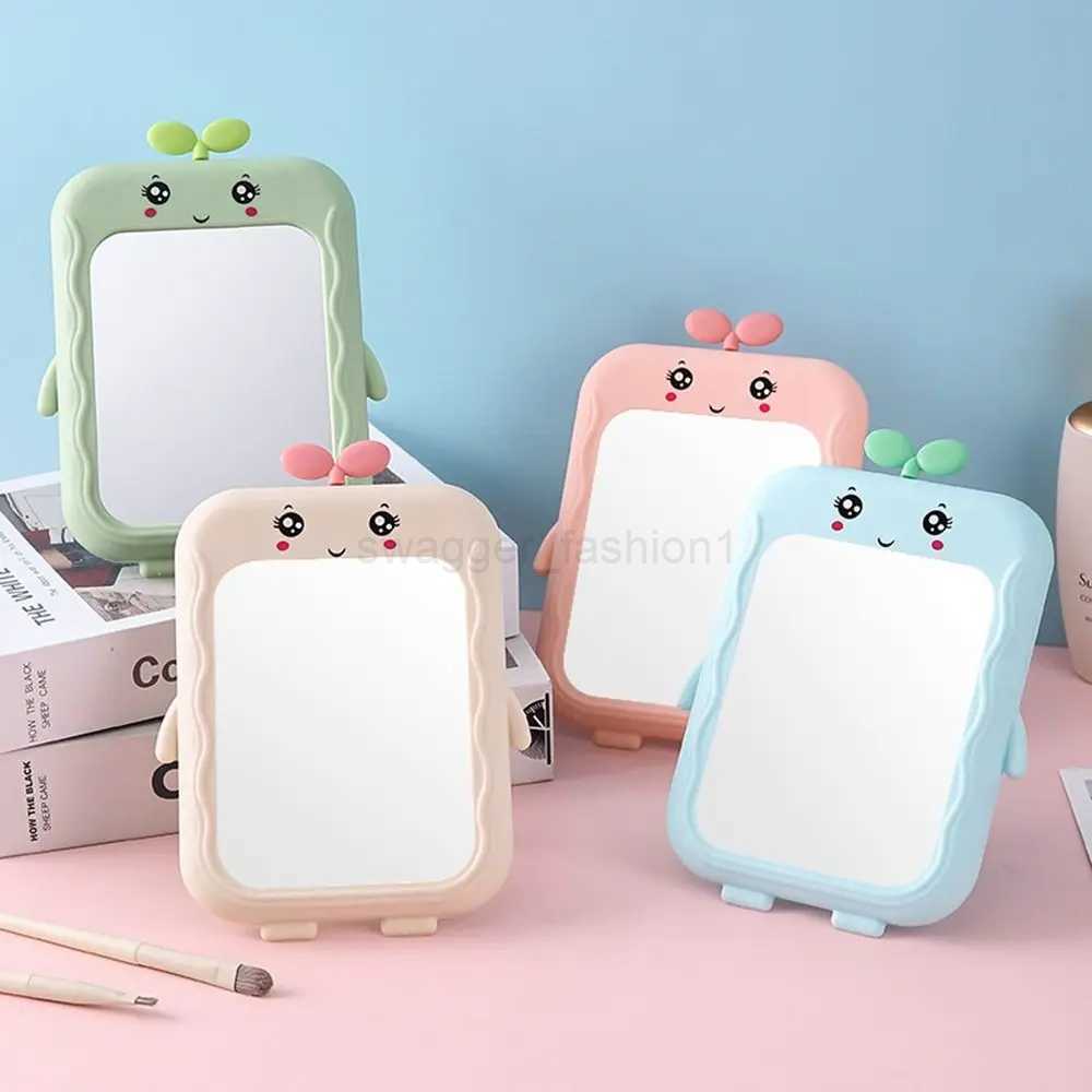 Desktop Makeup Mirror Portable Princess MirrorTable Desk Wall Hanging Dual-Purpose Square MirrorXJ240813