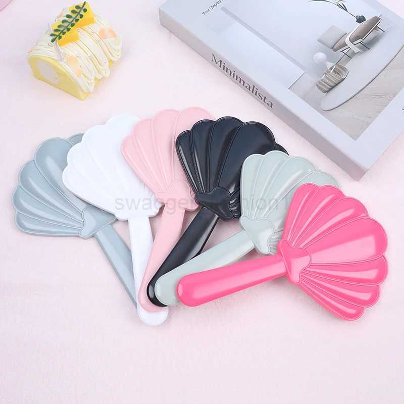 Handheld Makeup Mirror Shell Shaped Makeup Mirror With Handle SPA Salon Compact Mirrors Cosmetic Mirror For WomenXJ240813