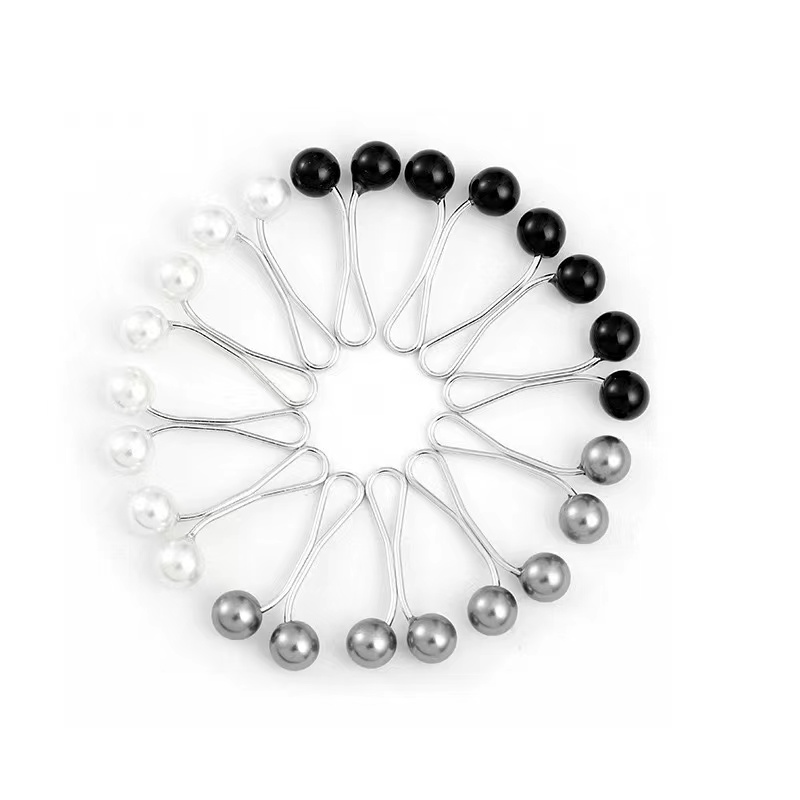 Compact pearl scarf clip headscarf clip shawl clip fixed clip brooch pin