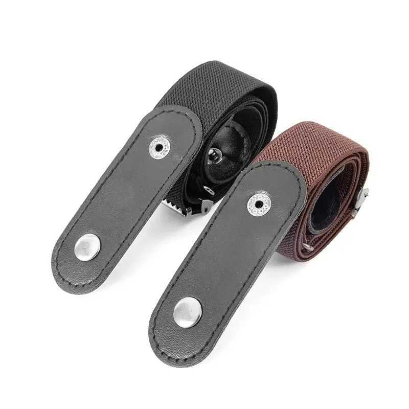 Adjustable elastic waistband with invisible buckle womens jeans dress without buckle W240807