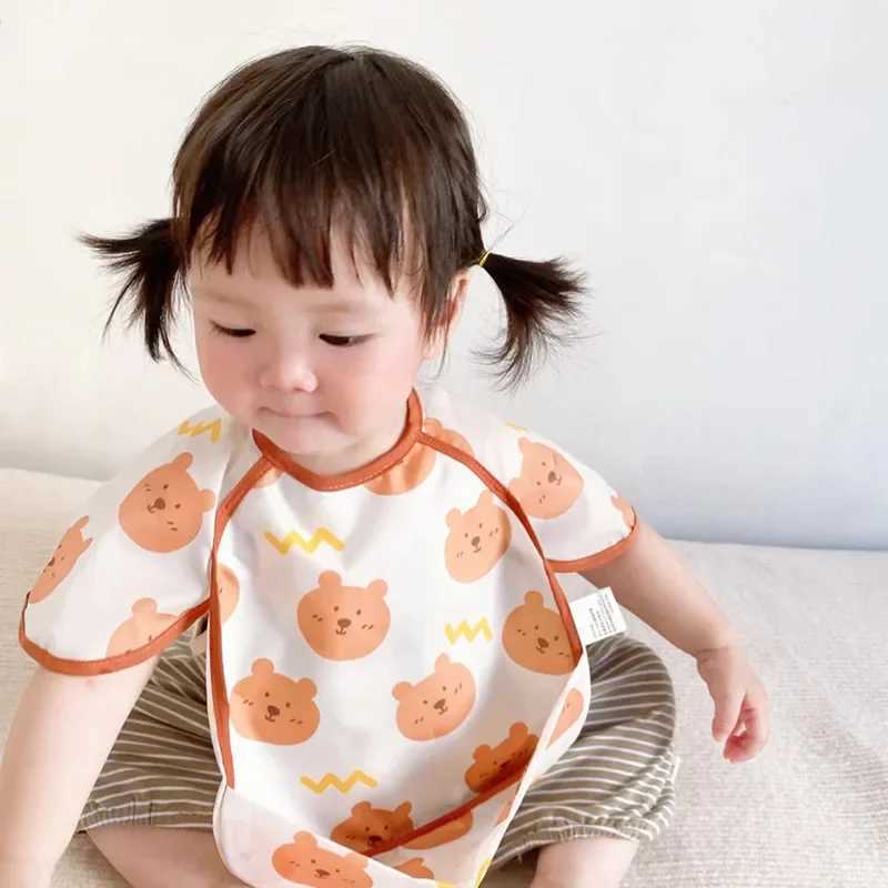 Bibs Burp Cloths Waterproof Baby bibs Newborn Apron Kids Burp Cloths Lunch Feeding Bib Cute strawberry bear Cartoon Pattern Toddler AccessoriesL4812