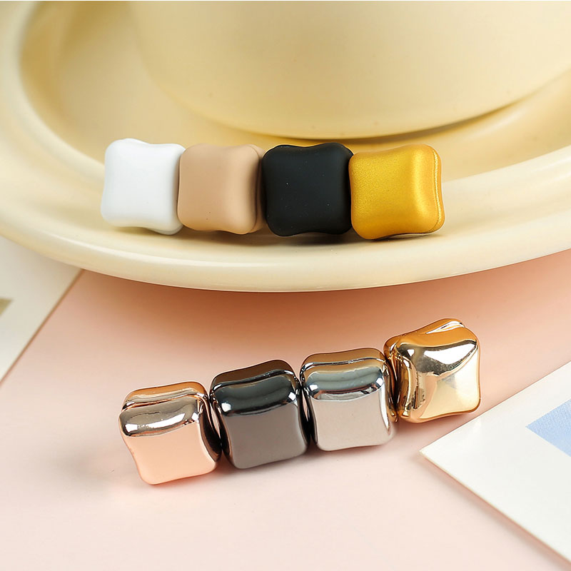 Headscarf fixed square magnetic buckle collar clip magnetic suction buckle brooch silk scarf anti glare magnetic buckle
