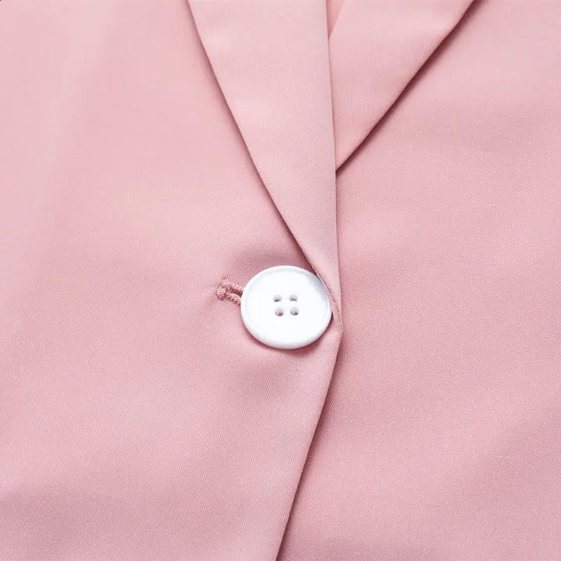 Korean Fashion Versatile Summer Womens Notched Solid Single Button Simplicity Office Lady Loose Short Sleeve Blazers Tops 240812