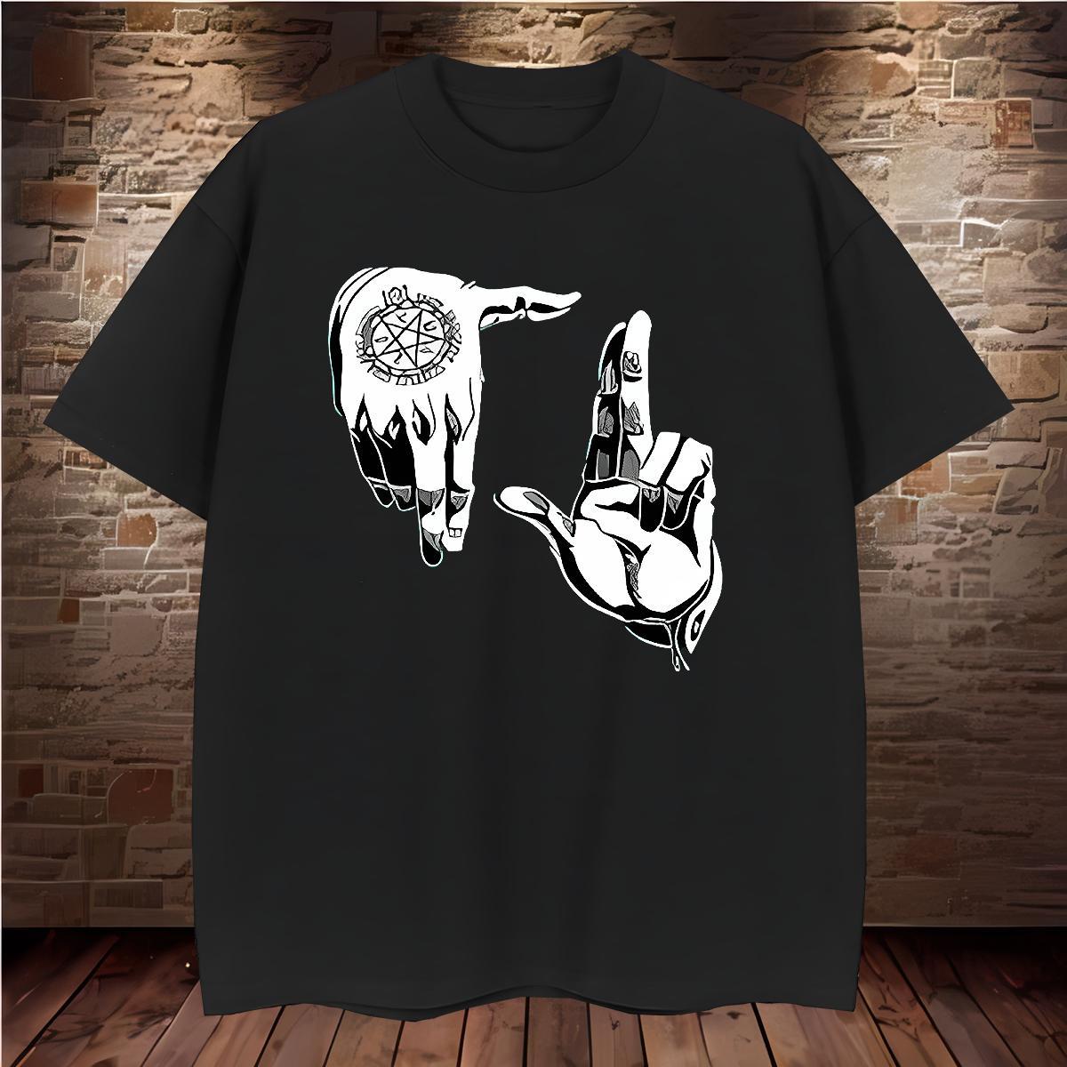 T Shirts Men 230g Cotton hands Street Casual Breathable Crew Neck Custom Print Oversized Couples T Shirts New Designer Soft Tops Tees