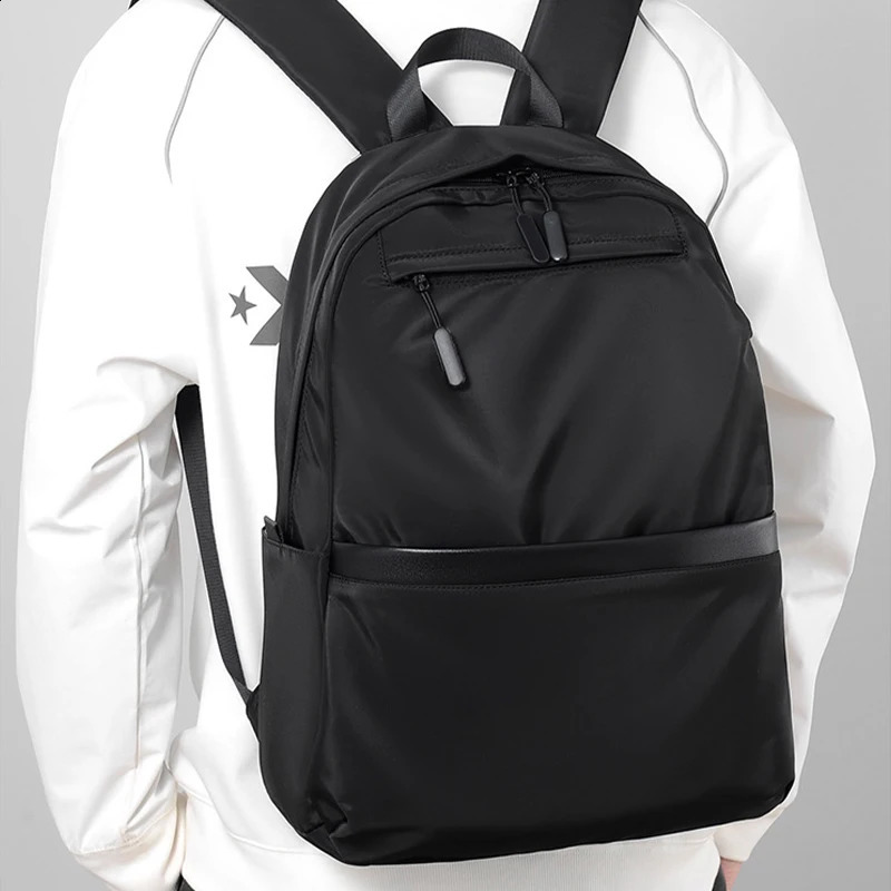 Mens waterproof large capacity ultra light backpack Fashion school 156inch laptop 240813