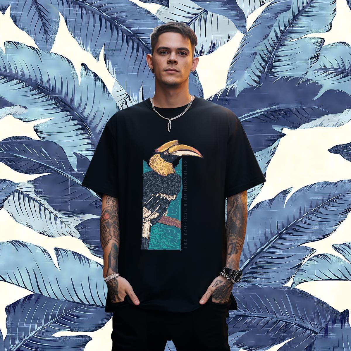 Cool Design Mens T Shirts eagle Breathable Crew Neck Hip Hop Custom Print Plus Size 230g Cotton Tshirts Free Shipping Clothes