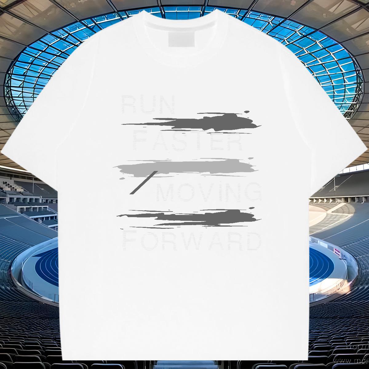 Free Shipping Mens Tshirts Sport 100% Cotton 230g Custom Cartoon Pure Cotton letter T shirt Fashion Tops Tees
