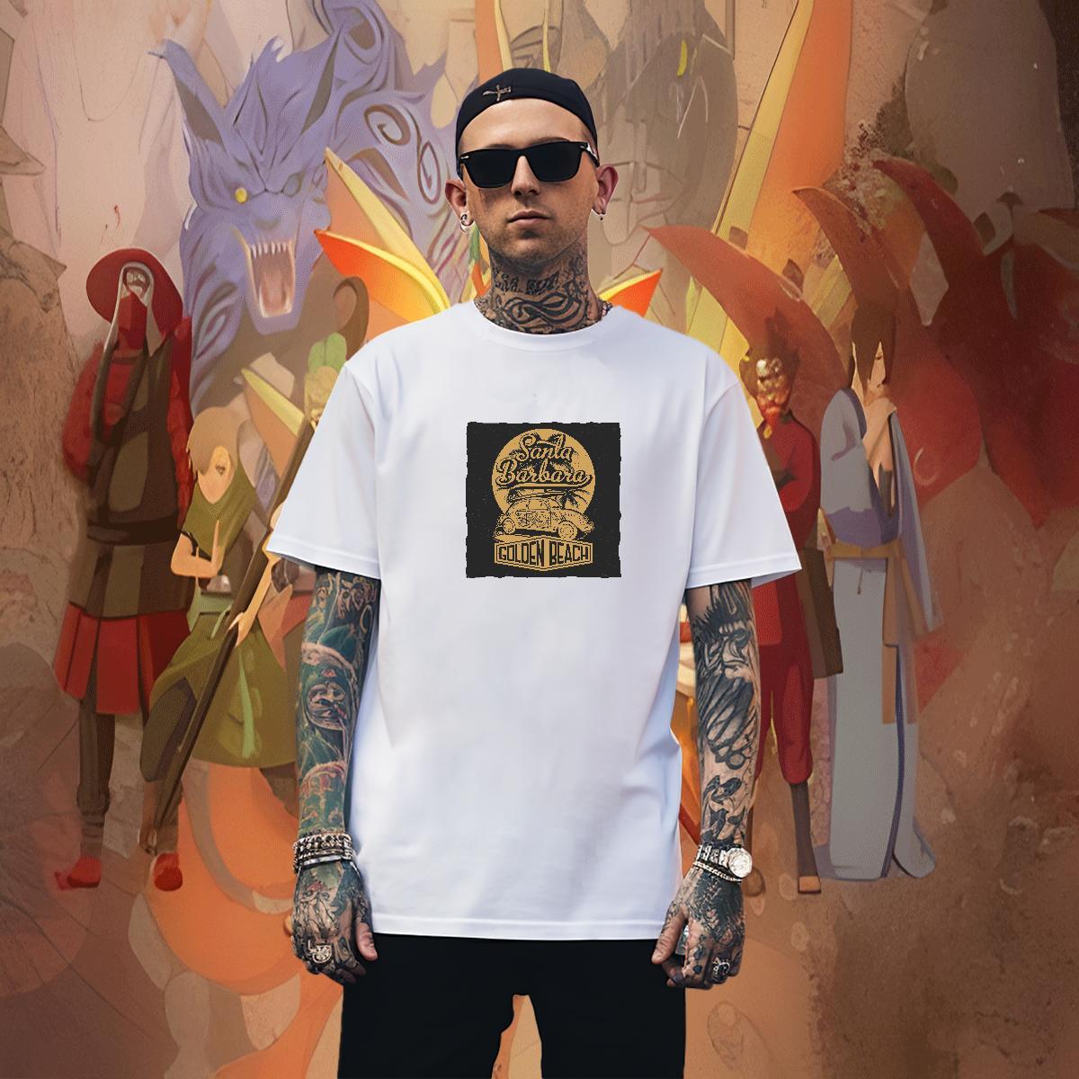 Soft Tshirt for Man Woman Spring Summer 230g Pure Cotton Plus Size Cartoon Breathable Short Sleeve car T-Shirts Fashion Tees Shirts