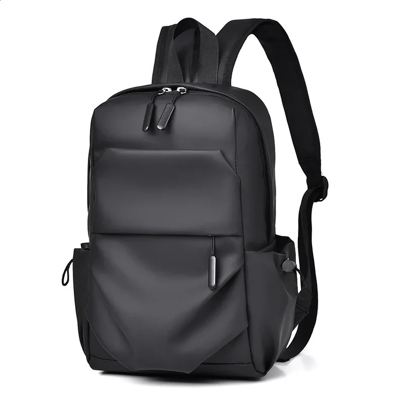 Waterproof Mens Pu Leather Backpack Used for Commuting and Traveling School Backpacks Mochila Hombre Mini Bolsa 240813