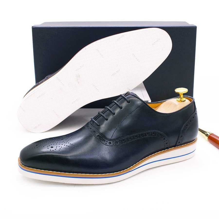CMM Mens Leather Shoes Leather and Cowhide Casual Shoes Mens Flat Bottomed Comfortable Handmade Shoes Office Banquet Business Leather Shoes Mens Shoes