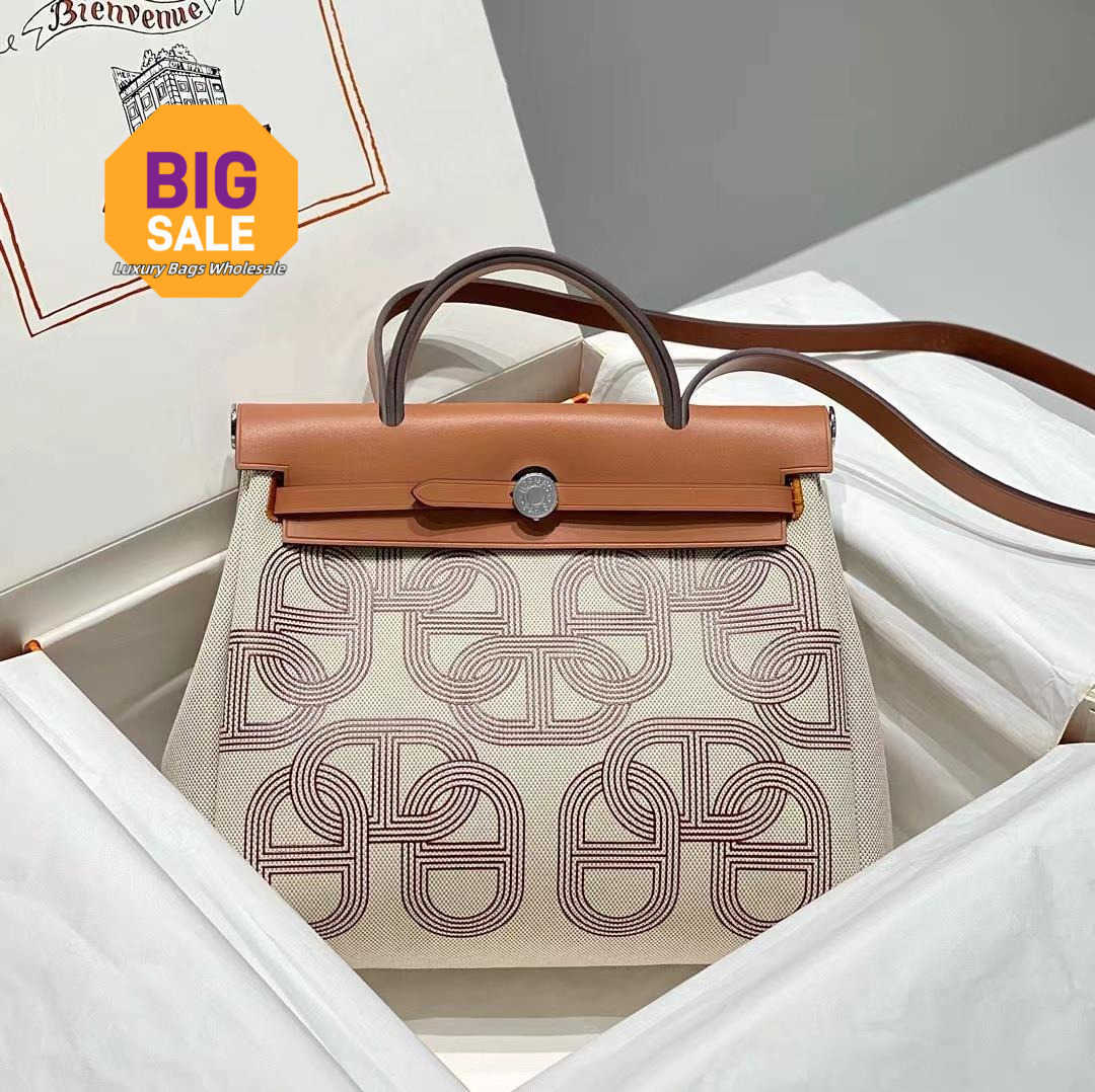Designer 2024 31Cm Leather Tote Travel Bag Original Leather Inseam Coffee Color Printing 0Gv2